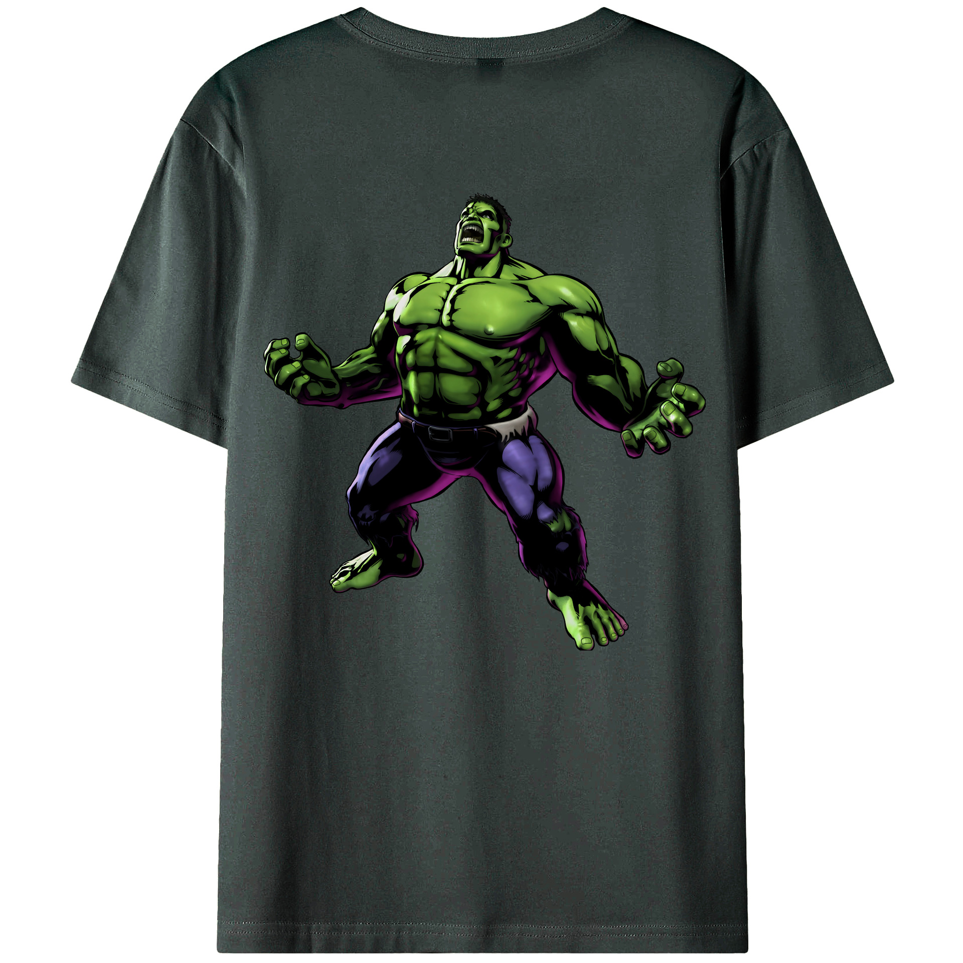 （画像用） アベンジャーズ The Avengers 綿100％ メンズ半袖Tシャツ（バックプリント） 通気性